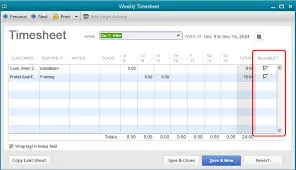 weekly timesheet