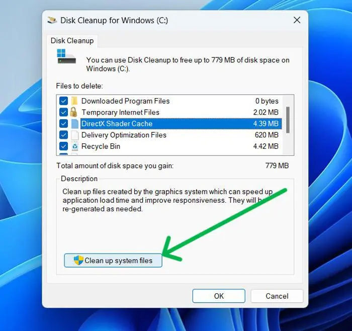 Clean up system files
