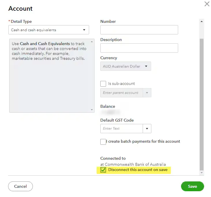 Disconnect your bank