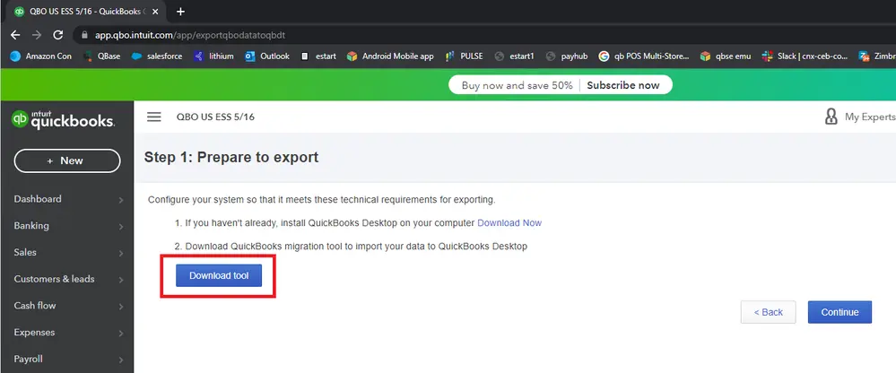 Download tool to download the migration tool