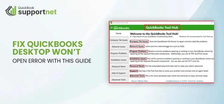 QuickBooks Desktop won't Open
