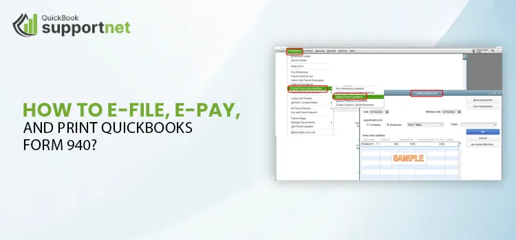 QuickBooks Form 940