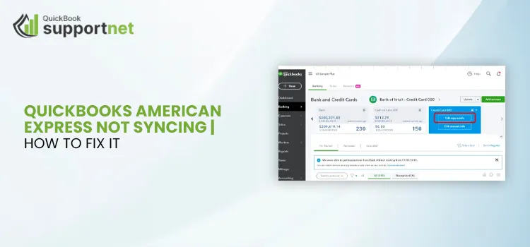 QuickBooks American Express Not Syncing