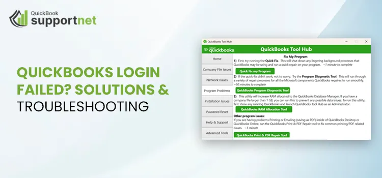 QuickBooks Login Failed