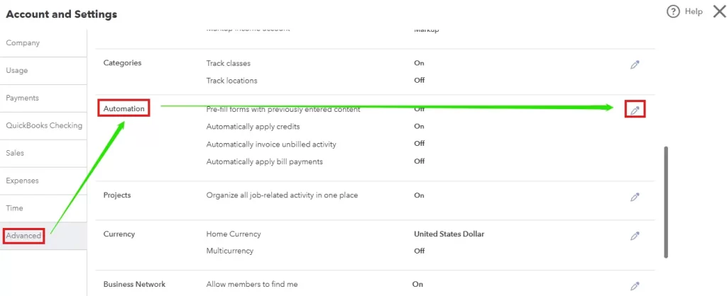 Click on Advanced tab