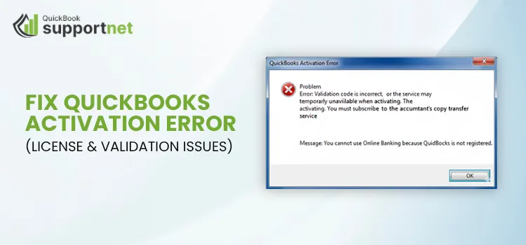 QuickBooks Activation Error