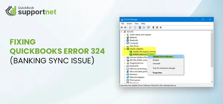 QuickBooks Error 324