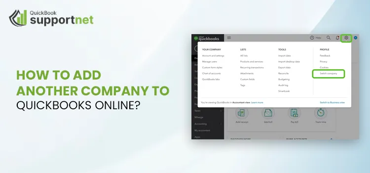 Add Another Company to QuickBooks Online