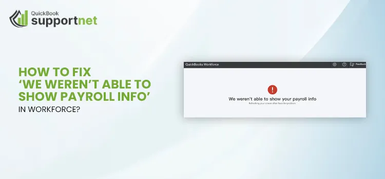 We Weren’t Able to Show Payroll Info