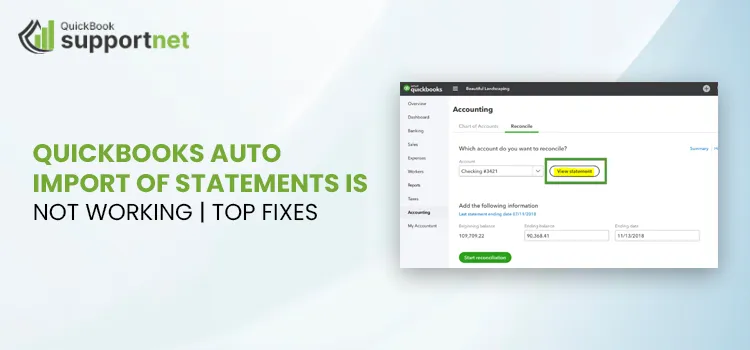 QuickBooks Auto Import of Statements is Not Working
