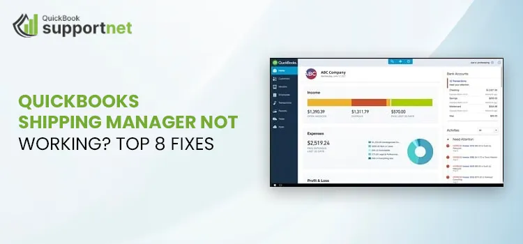 QuickBooks Shipping Manager Not Working