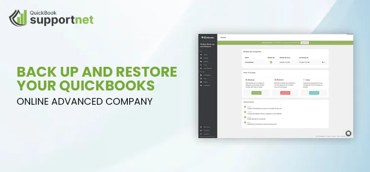Back Up and Restore Your QuickBooks Online Advanced Company
