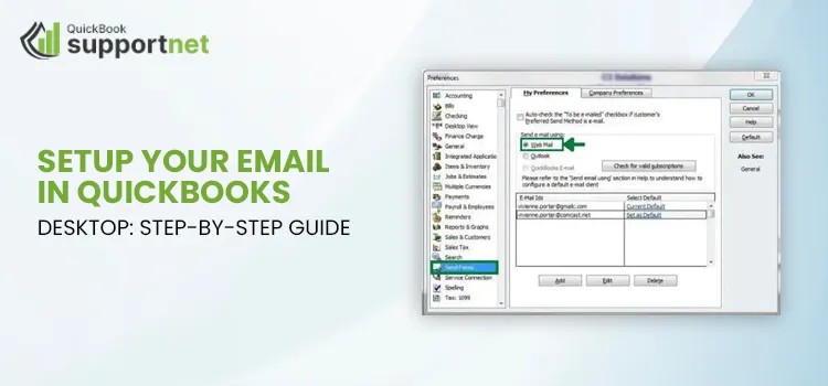Setup your Email in QuickBooks Desktop