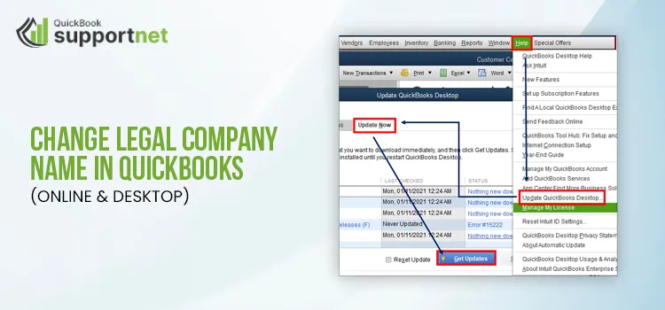 Change Legal Company Name in QuickBooks