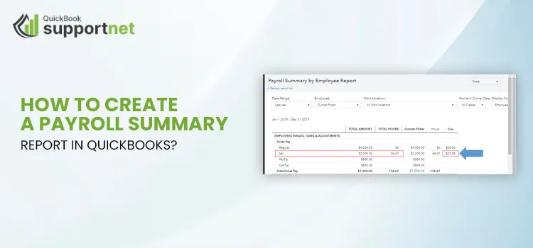 Create a Payroll Summary Report in QuickBooks
