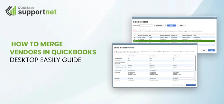 How to Merge Vendors in QuickBooks Desktop