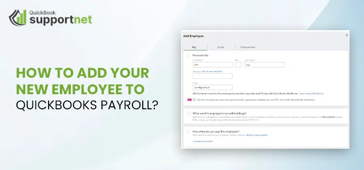 Add New Employee to QuickBooks Payroll