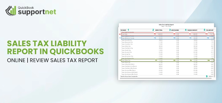 Sales Tax Liability Report in QuickBooks