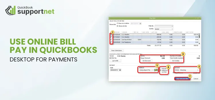 Use Online Bill Pay in QuickBooks Desktop for Payments