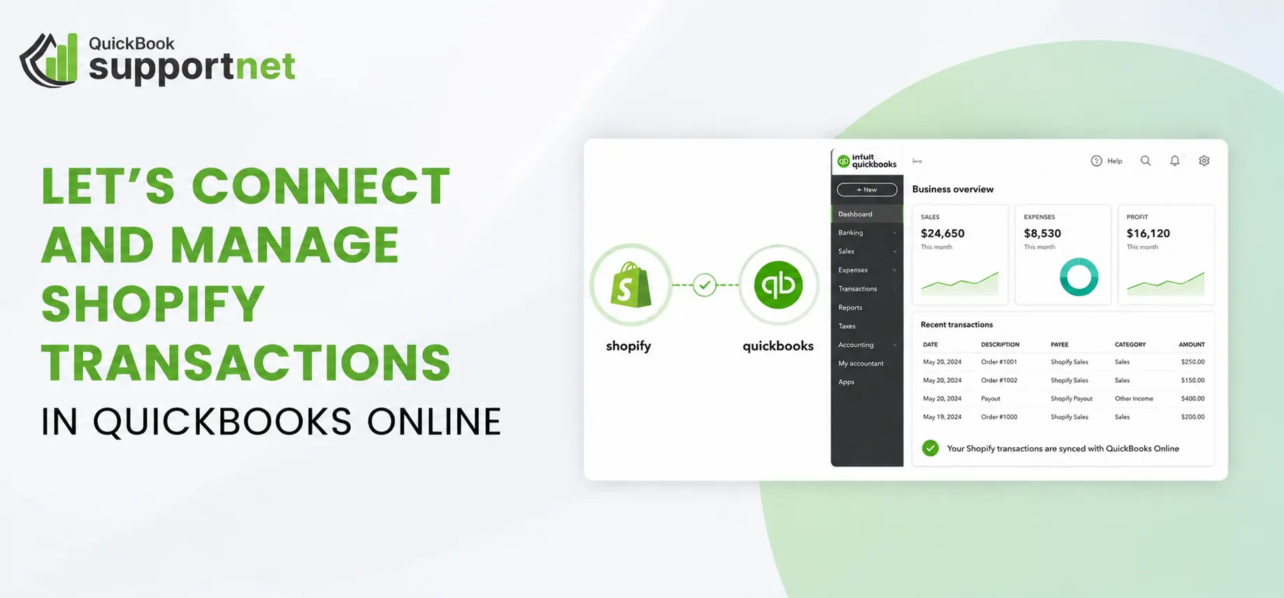 Shopify Transactions in QuickBooks